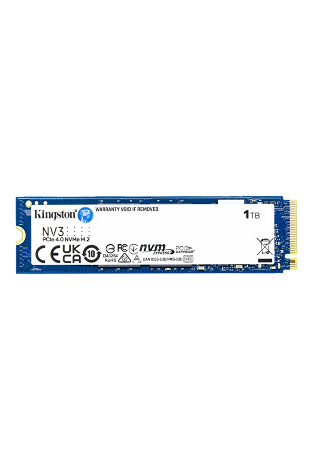 Kingston nv3 1tb 6000/4000mbs nvme pcie m.2 ssd snv3s/1000g