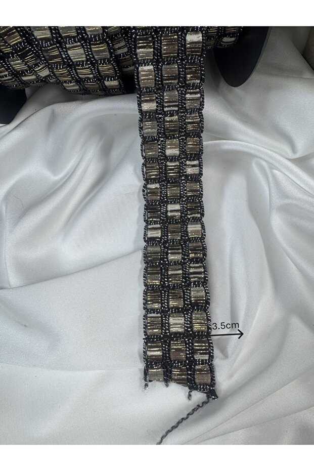 sim ip işlemeli şerit dantel - 3