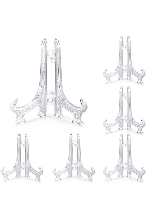 35 Pieces 4-inch Clear Plastic Easels or Stand