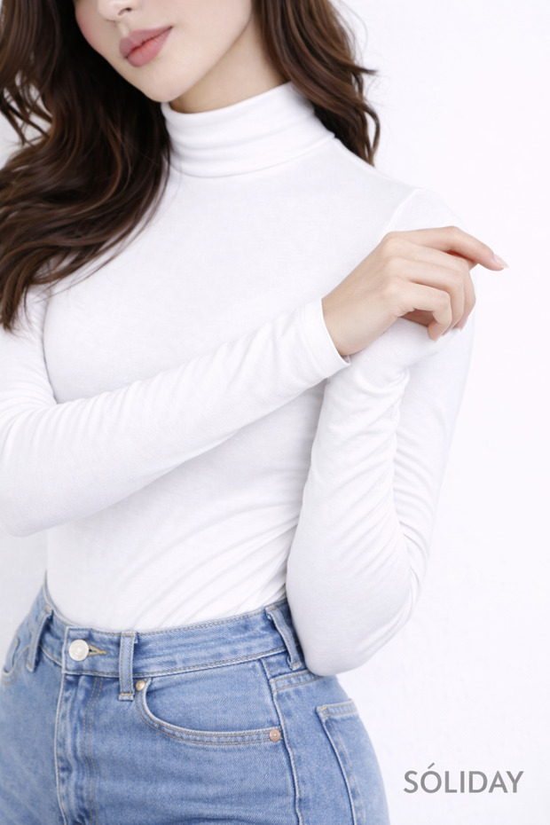 Women's Turtleneck Long Sleeve Bodysuit 3-Piece Set 2 - 3