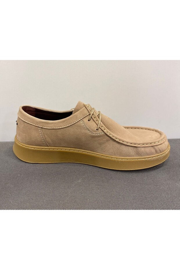 Genuine Leather Lace-Up Casual Shoes