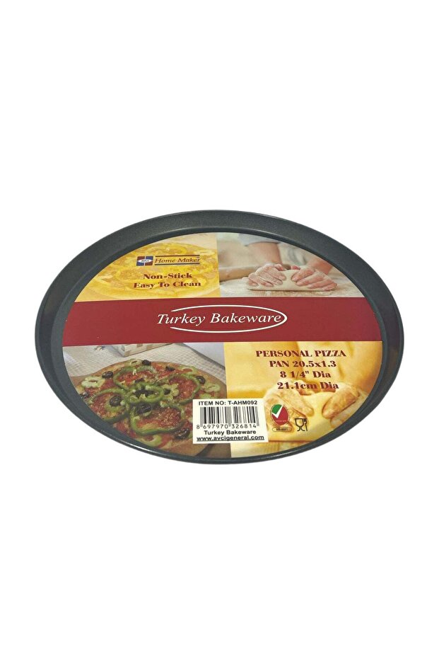 Homemaker Non-Stick Personal Pizza Pan 20.5Cm X 1.3Cm - Black