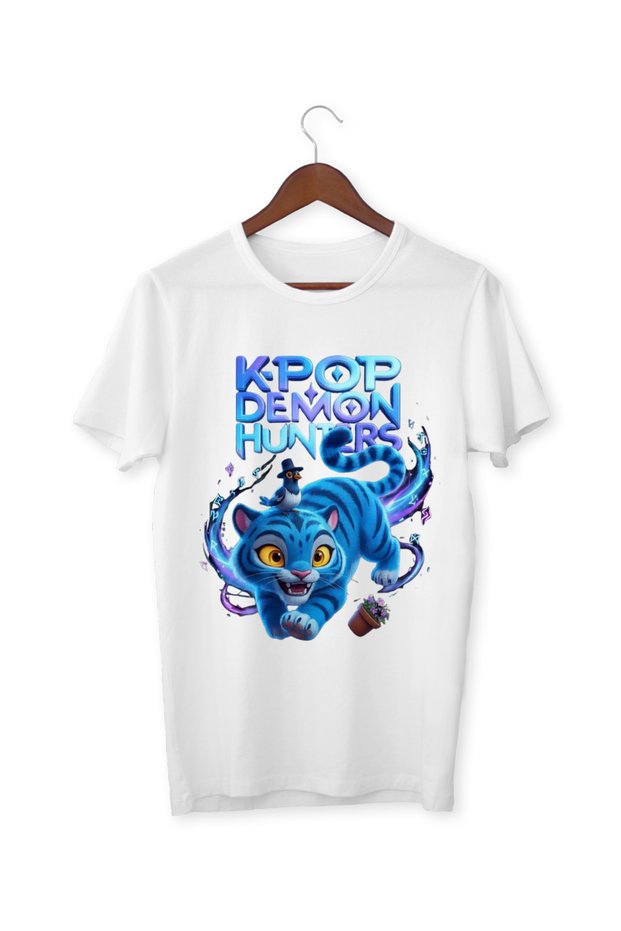K-Pop Demon Hunters Printed Kids T-Shirt | Anime Style Colorful Design