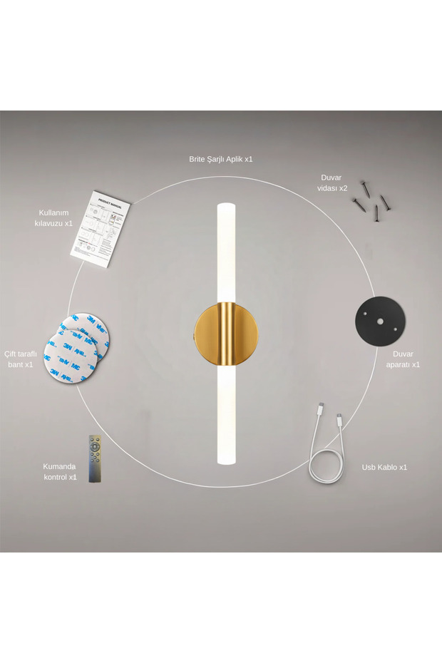 Brite Şarjlı Aplik - 4