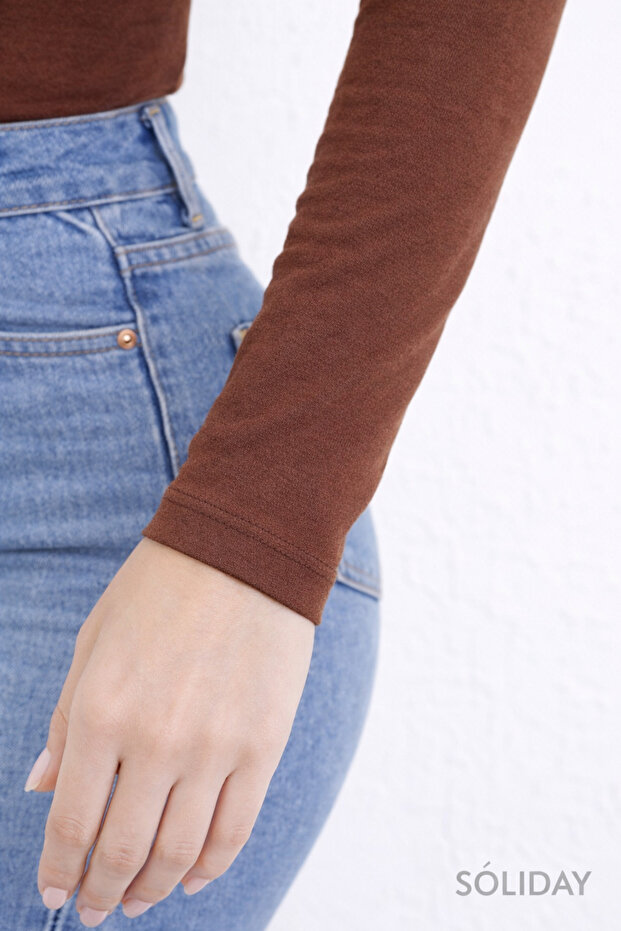 Women's Turtleneck Long Sleeve Bodysuit 3-Pack - 5