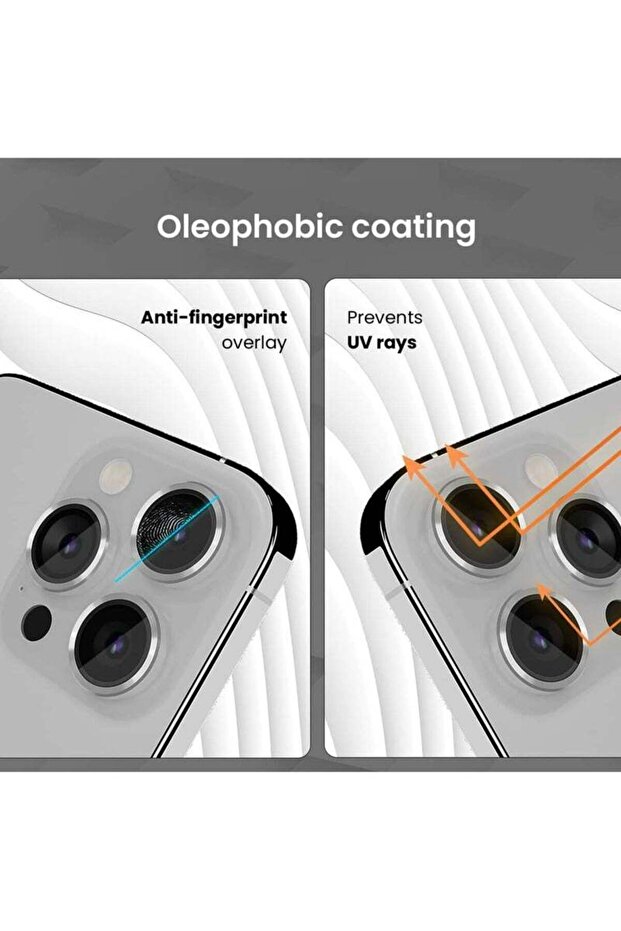 واقي شاشة وعدسة كاميرا هاتف آيفون 15 برو ماكس من آبل - فضي - 6