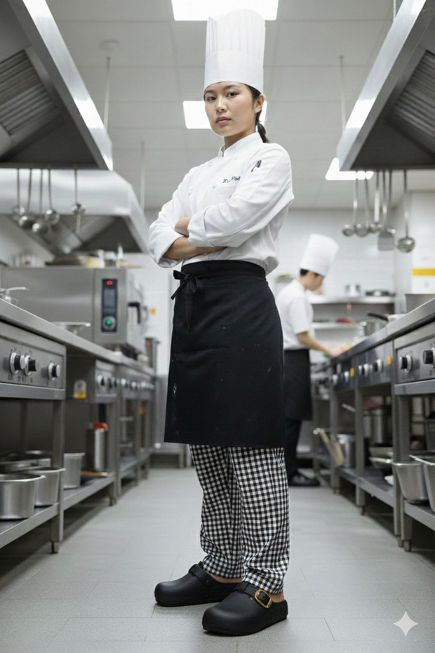 Women's Anatomical Sole Buckle Sabo Slippers Hospital and Work Slippers - 2