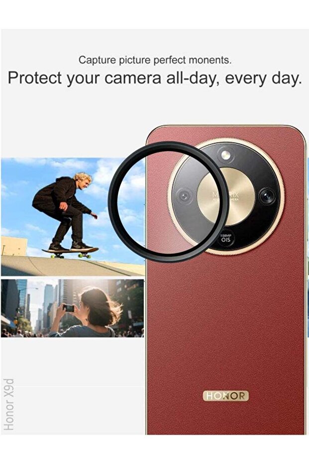 Honor X9d Ring For Camera Lens Screen Protector - Black - 2