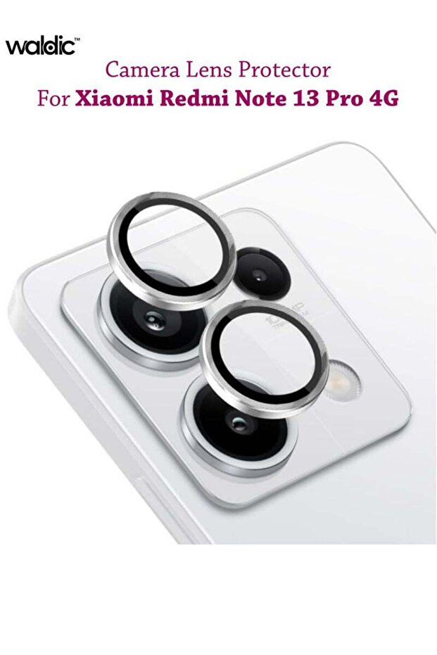 واقي شاشة وعدسة كاميرا هاتف شاومي ريدمي نوت 13 برو 4G - فضي - 1