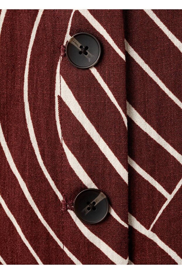 Geometrik desenli bluz - 6