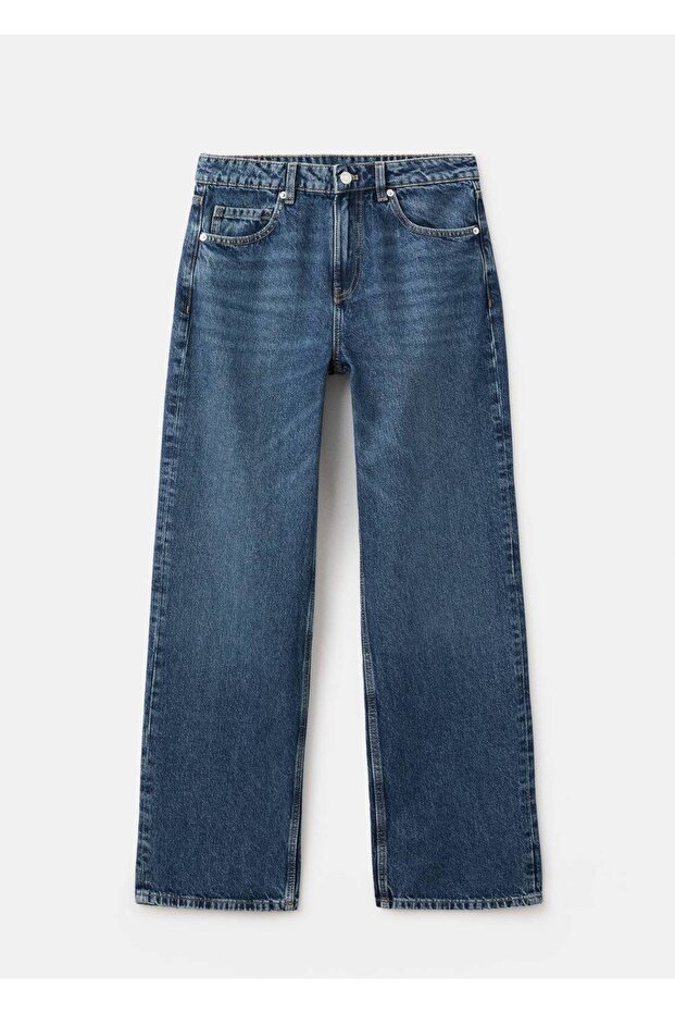 Düz kesim düşük bel jean - 3