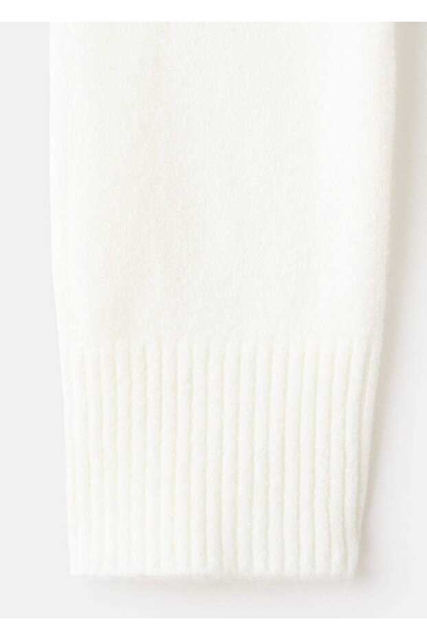 Fularlı triko kazak - 6