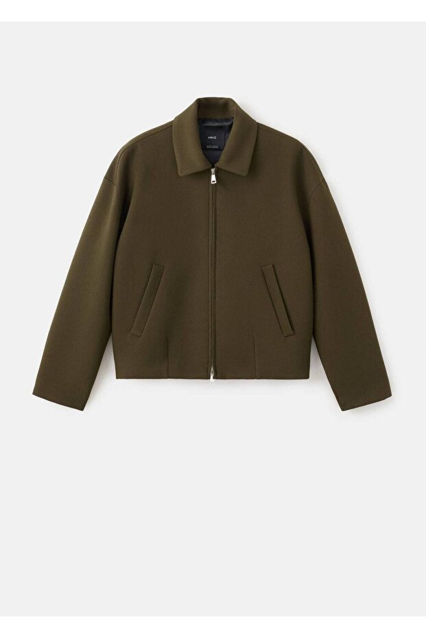 Gömlek yakalı bomber ceket - 3