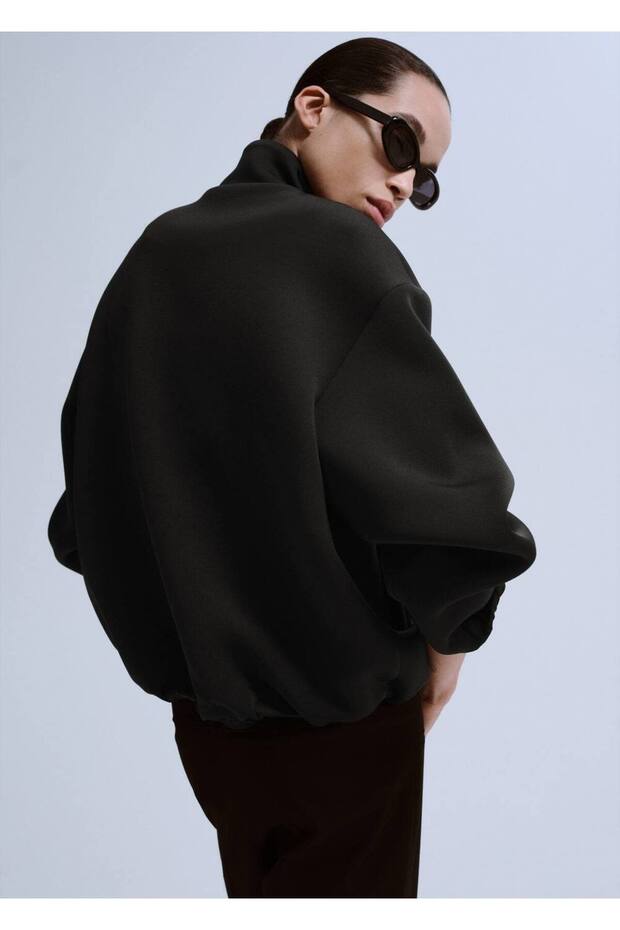 Oversize bomber ceket - 4