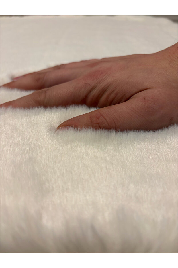 Bonnie Rabbit Hair, Non-Slip Bottom, Fluffy, Ultra-Luxury, Washable 2-Piece Bath Mat - 5