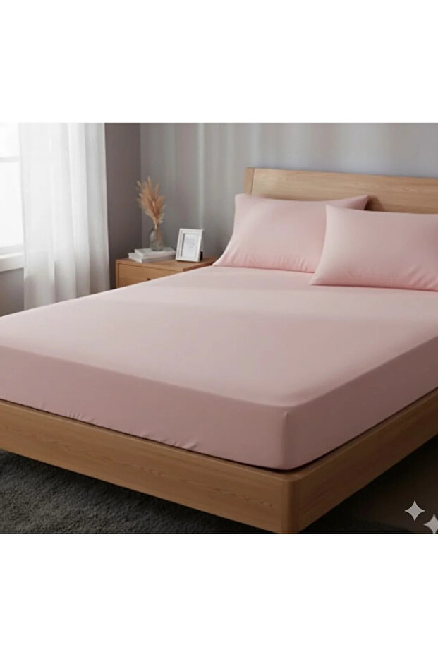 200X200+40 cm 100% Cotton Fitted Sheet Set