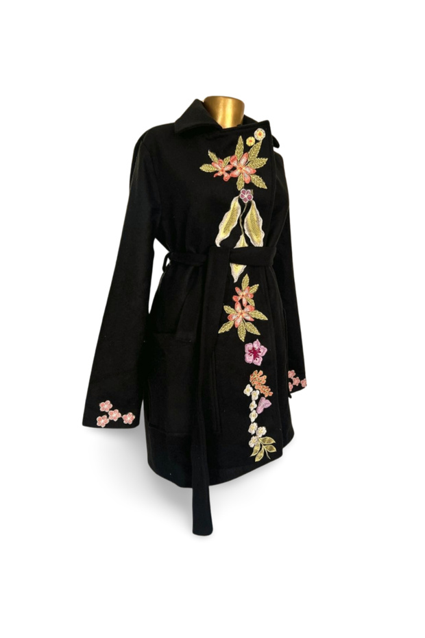 Short MDY coat with floral pattern - 4