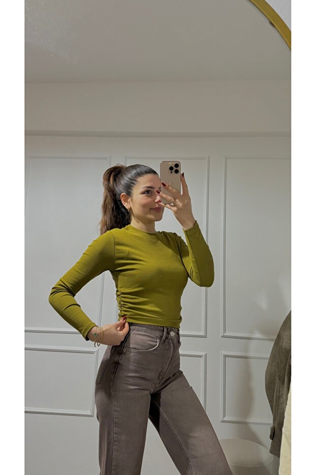 BİSİKLET YAKA BASIC YEŞİL BODY - 2