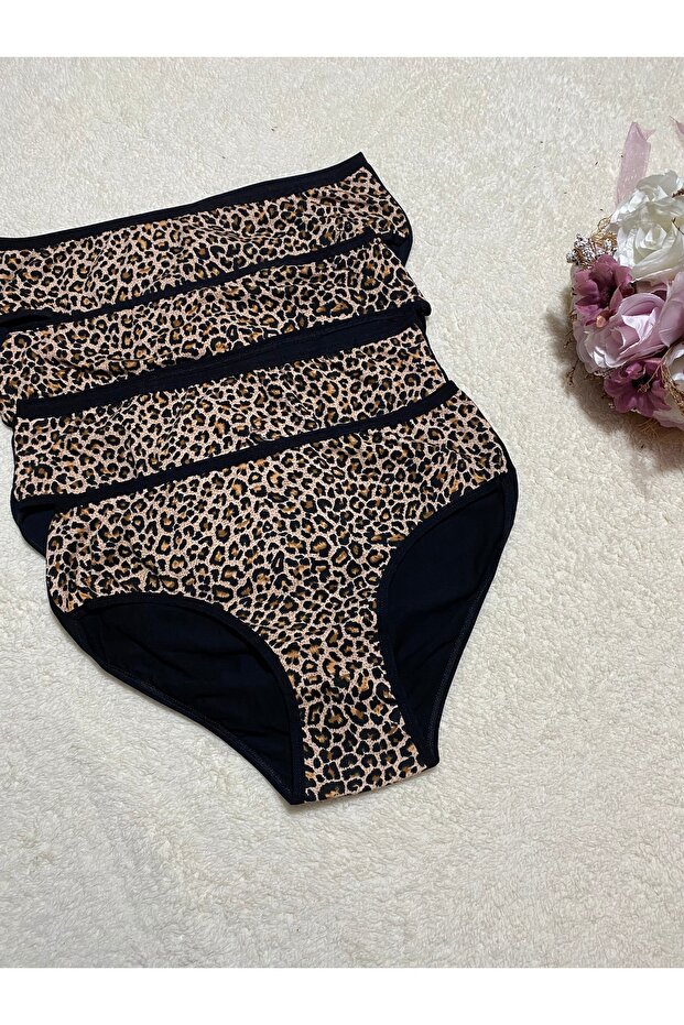 Kadın leopar kilot 4 LÜ GÖNDERİM - 4