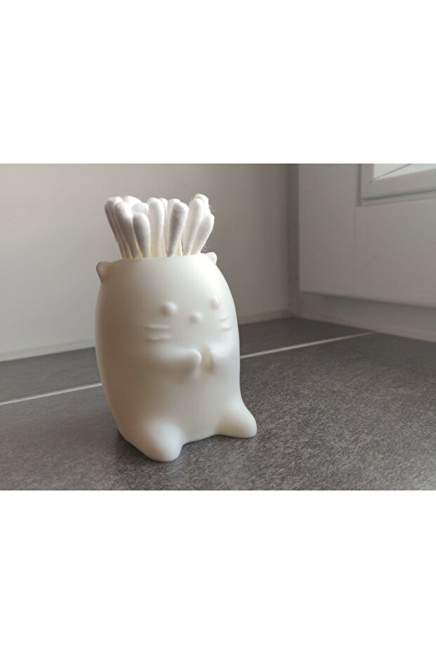 Fun Floss Holder, Toothpick Holder, Cotton Swab Organizer, Modern Toothpick Holder Cotton Swab Holder, Bathroom Organizer