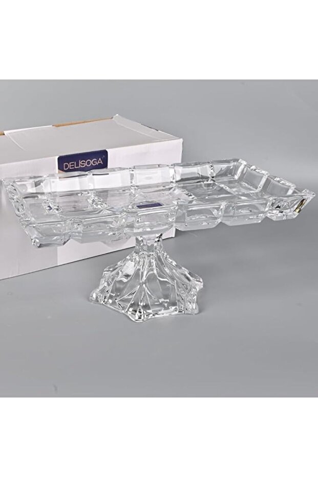 صينية تقديم زجاجية مستطيلة - 1