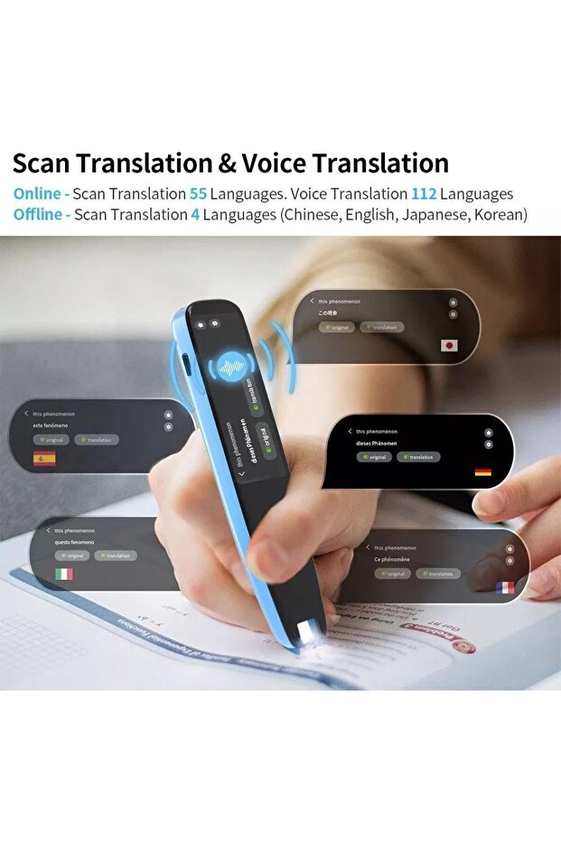 Smart Translation & Reading Pen – Multi-Language OCR Scan Reader - 3
