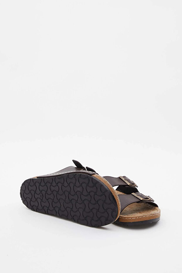 Men's Double Buckle House Slippers – Stylish Design with Adjustable and Comfortable Fit - 5