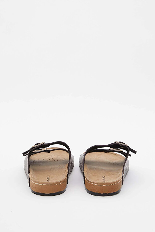 Men's Double Buckle House Slippers – Stylish Design with Adjustable and Comfortable Fit - 6