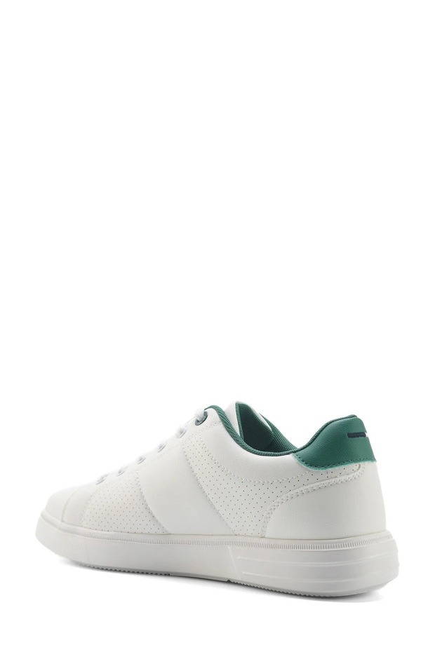 Tony Daily Lightweight Comfortable Sole Skin Men's Sneakers White - 5