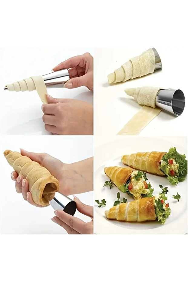 6'lı Korne Kalıbı Paslanmaz Çelik - 2