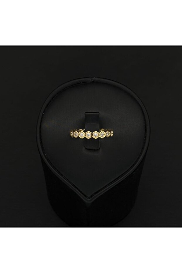 خاتم زركون دقة الماس باصدار خاص لون ذهبي بضمان على اللون ABH-8370/1RY