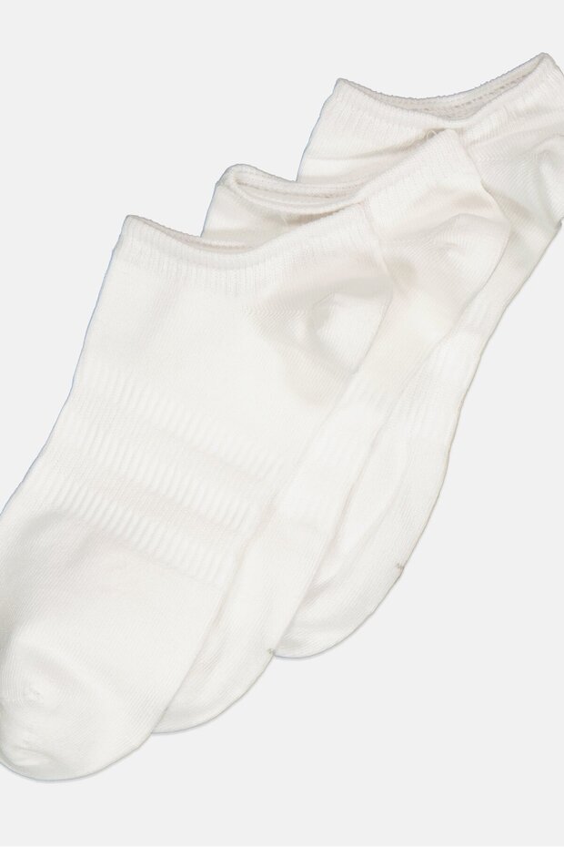 C Spw Low 3P Unisex White Casual Style Socks Ht3434 - 2