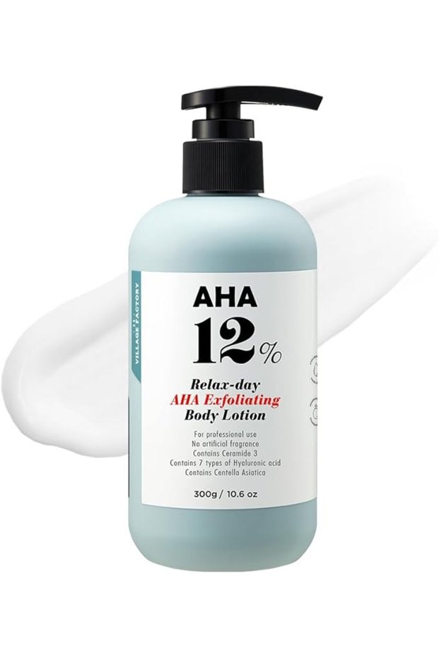 [VILLAGE 11 FACTORY] RELAX DAY AHA EXFOLIATION BODY LOTION Glycolic Acid 12% (300g)