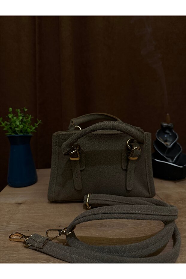 Mini Süet Çapraz Çanta - 2