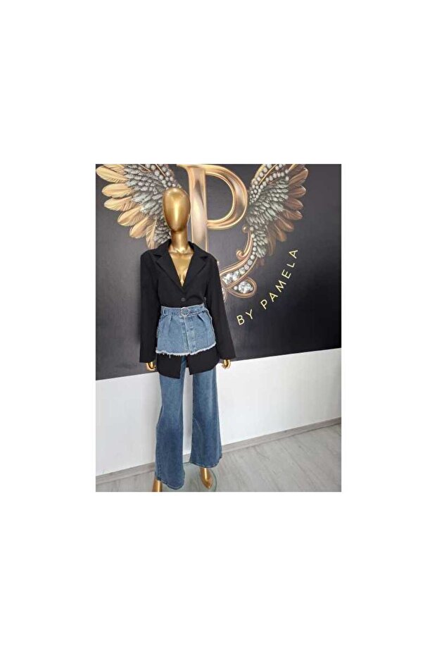 BLUE PANTS JEANS DOLORESS - BLUE, M - 2