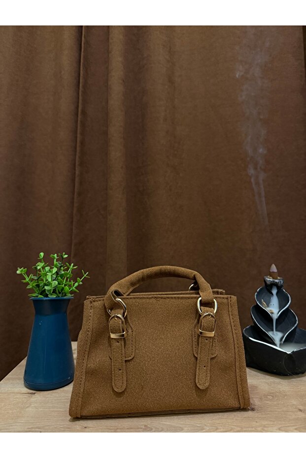 Mini Süet Çapraz Çanta - 6