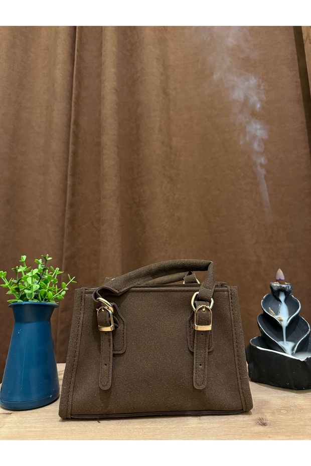 Mini Süet Çapraz Çanta - 5