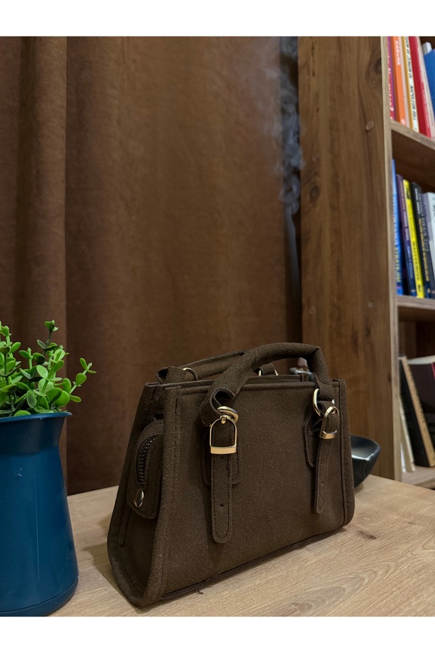 Mini Süet Çapraz Çanta - 8