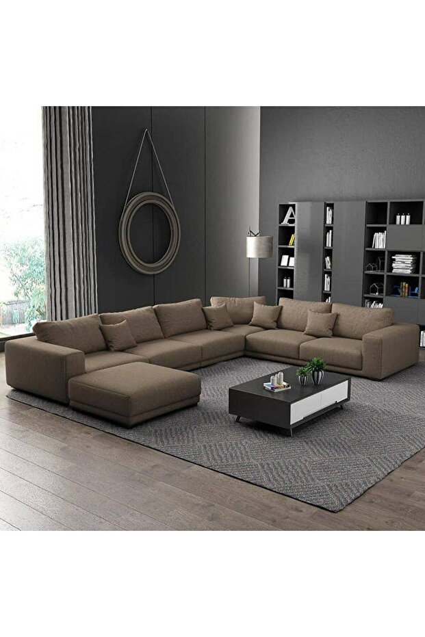 Cocoa Corner Sofa Model 'Rawa' - 1
