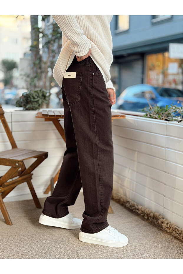 Regular Fit Denim Jeans Bitter Brown - 3