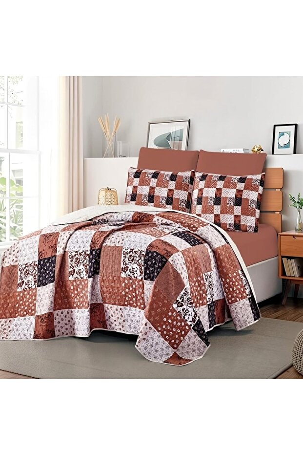 Dream Fashion Digital Print King Size Bedspread Set - 2