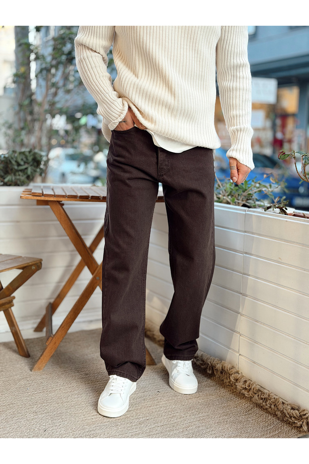 Regular Fit Denim Jeans Bitter Brown - 1