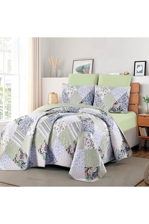 Dream Fashion Digital Print King Size Bedspread Set - 2
