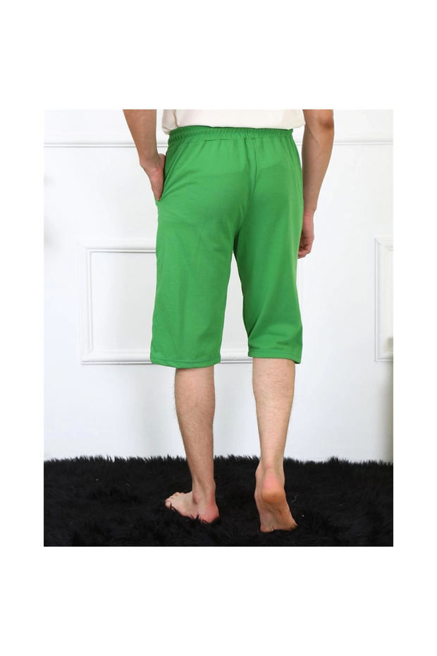 Mi̇ray- Men's Lacoste Pistachio Green Capri - 4