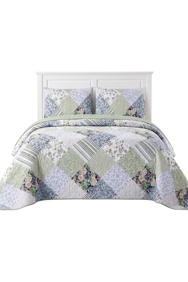 Dream Fashion Digital Print King Size Bedspread Set - 1
