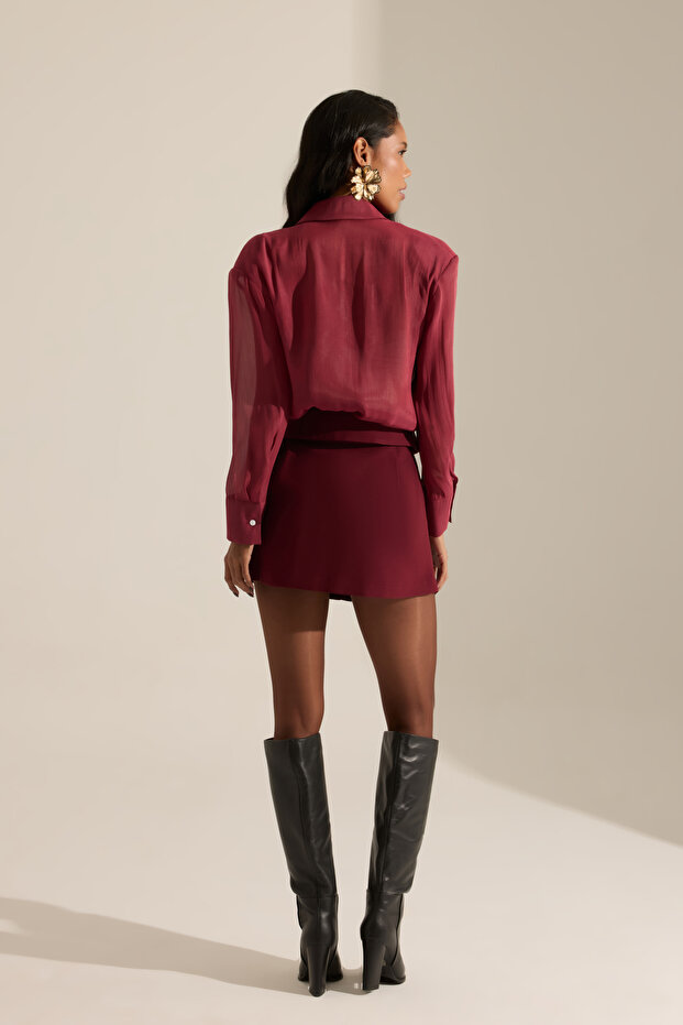 Lorenor Bordo Mini Etek - 7