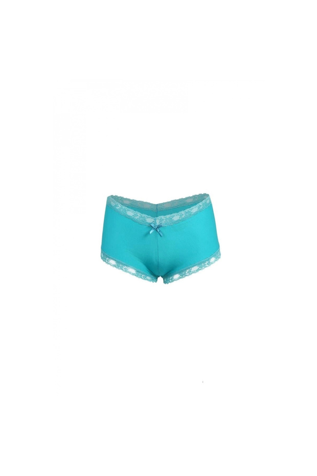 Mi̇ray- Women's Cotton 2-Piece Boxer Turquoise - 2