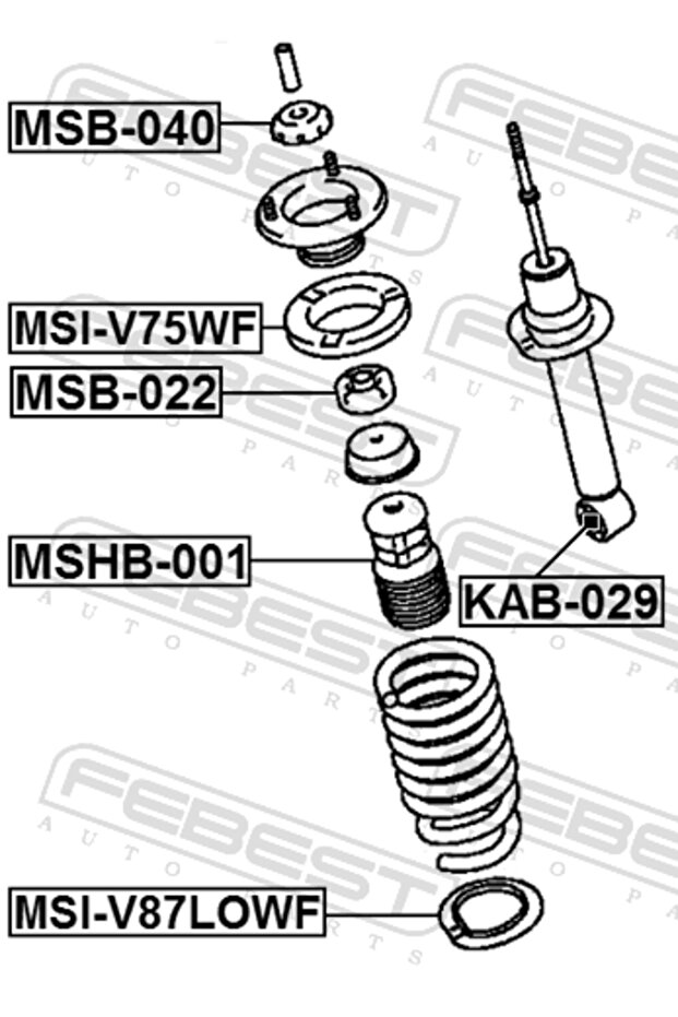 جلبة ممتص الصدمات الأمامي - MSB-022 - 3
