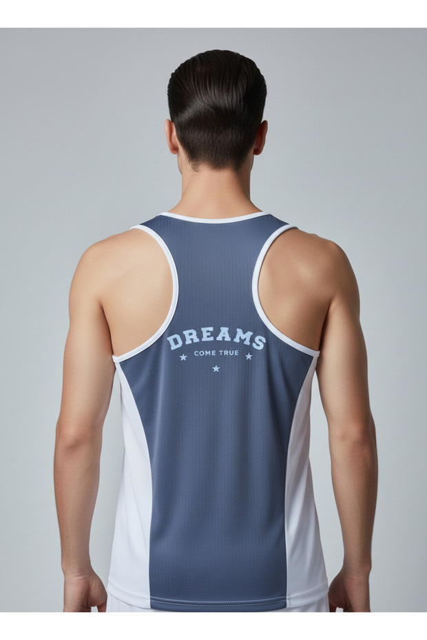 Men's sleeveless sportswear set, sports shirt and shorts, for exercise, running and other sports. - 6