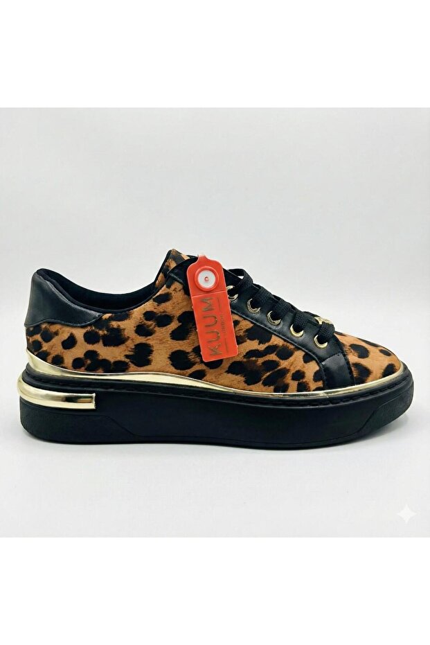 Sneakers Dark Leopard Women's Shoes Stylish Aesthetic Premium Product - 3